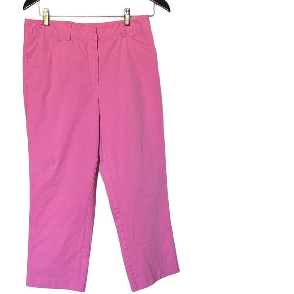 Vintage Lilly Pulitzer Pink Cropped Pants Size 6 | Preppy Y2K Resort Style